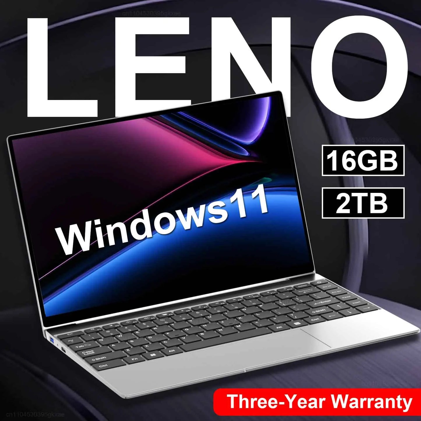 LENO 14.1" Ultra Thin Laptop Windows 11 16GB RAM 2TB SSD Intel N3700 Gaming Laptop 1920*1080 Display Office Study PC