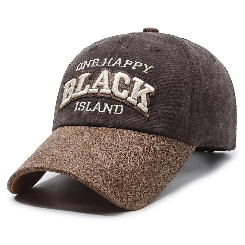 Gorra de béisbol FS Green Brown Letter para hombres, gorra snapback de hip-hop para mujeres, gorra vintage de camionero callejero, gorra de golf de moda
