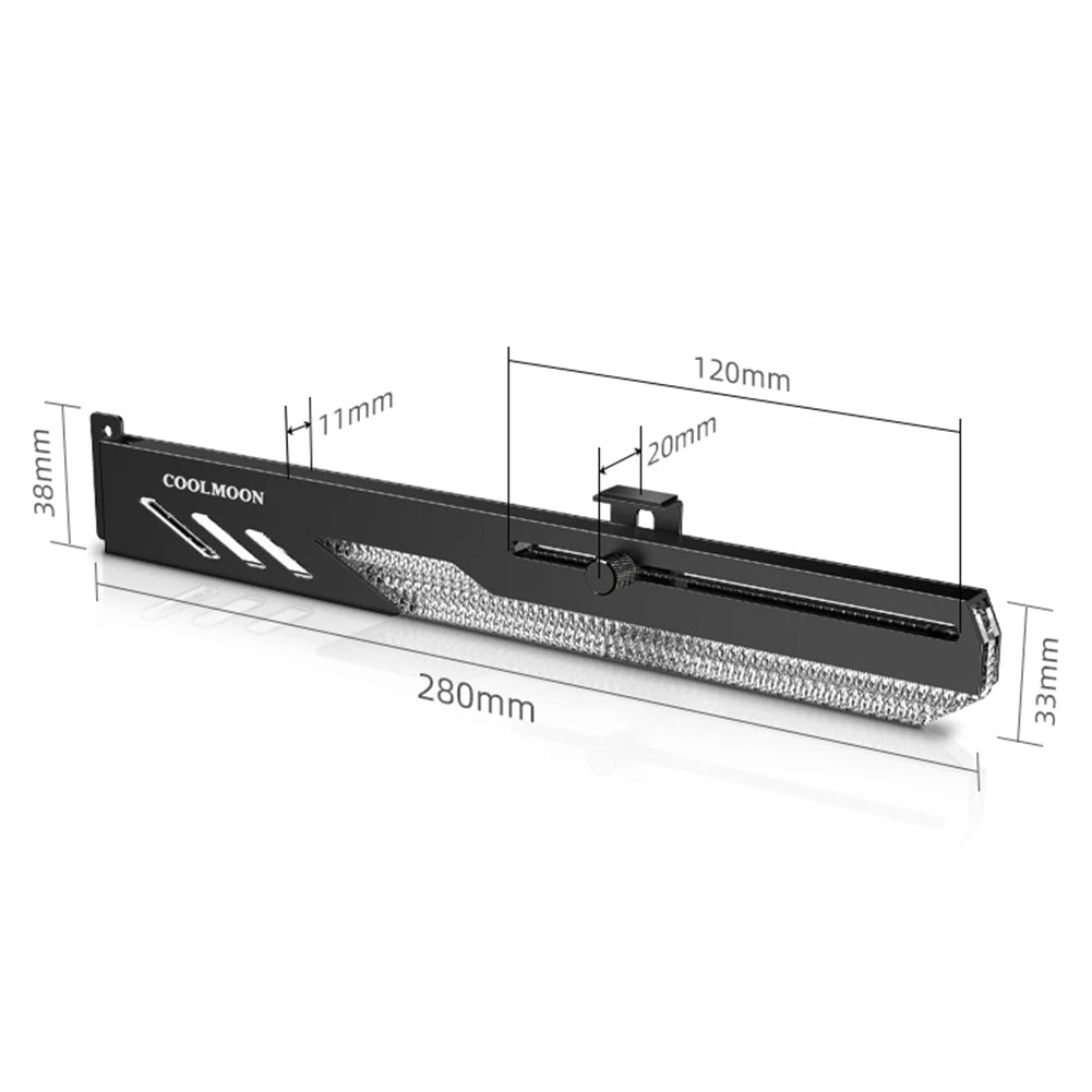 Support de carte vidéo GT8 personnalisé, 5V, 3 broches, ARGB, GPU, VGA, boîtier PC de bureau, accessoires de bricolage