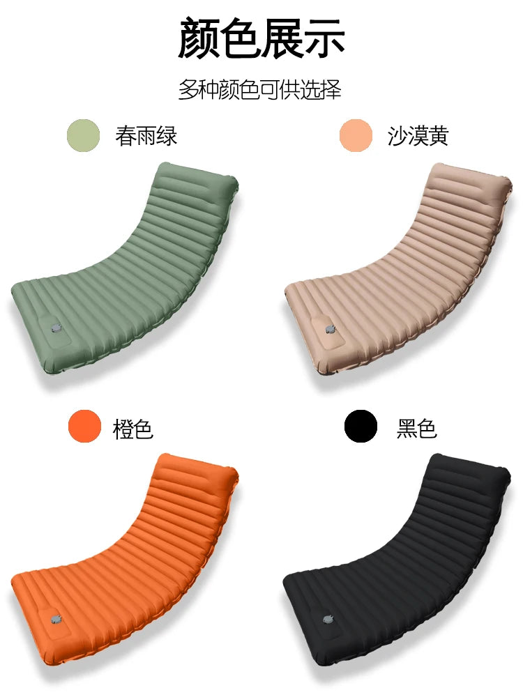 Tapis de couchage pliant pour Camping en plein Air, matelas gonflable de plage avec oreillers, tapis d'air ultraléger pour voyage et randonnée, nouveau