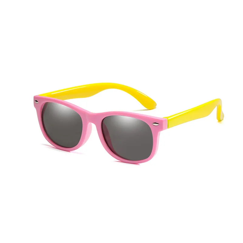 RUISIMO Gafas de sol polarizadas TR90 para niños y niñas, gafas de sol de silicona, gafas de seguridad, regalo para niños, bebés, gafas UV400