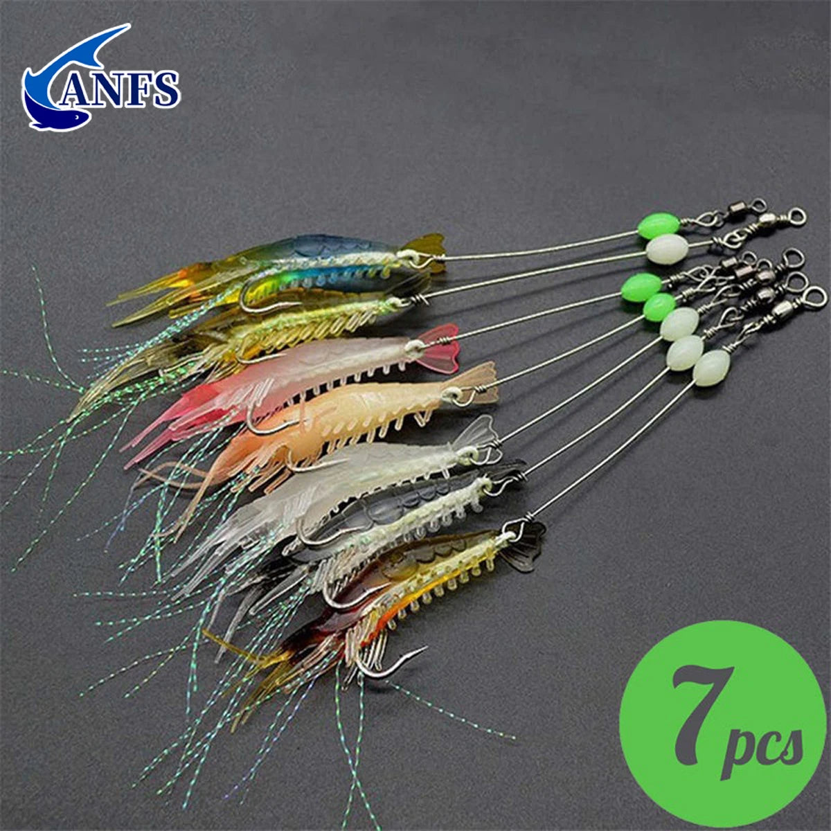 3 pièces/7 pièces leurres de crevettes leurres de pêche appâts de pêche artificiels Isca Ascesorios artificiels Pesca