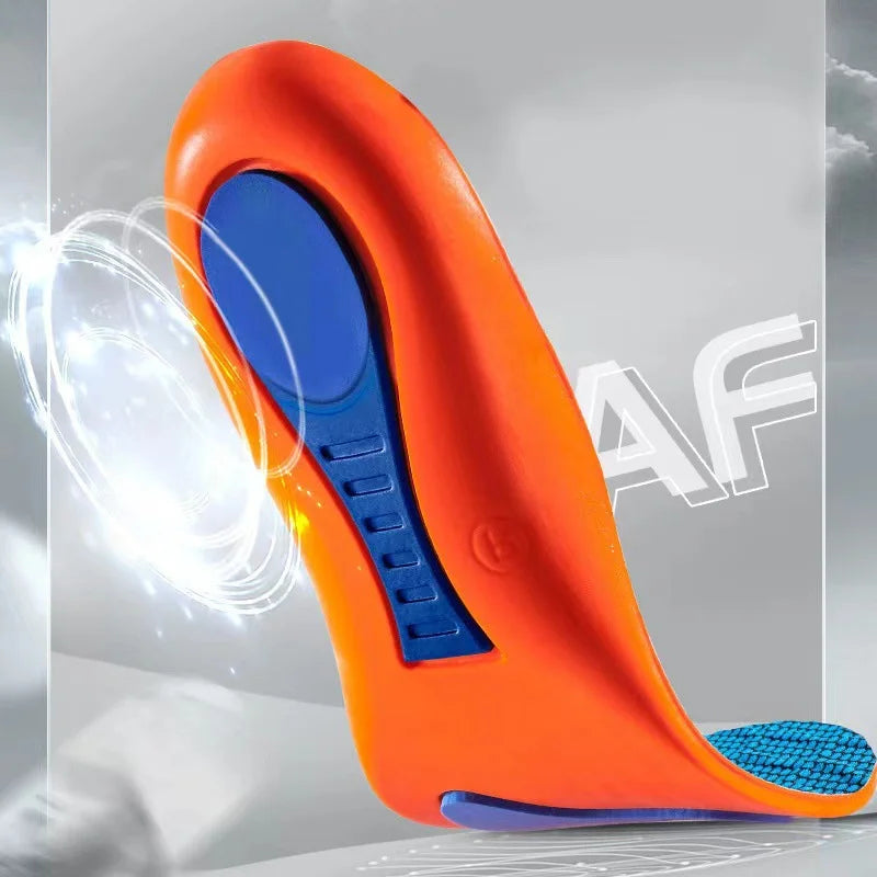 Elastic Orthopedic Shoe Insoles, Unisex Technology, Shock Absorption, Breathable, for Running