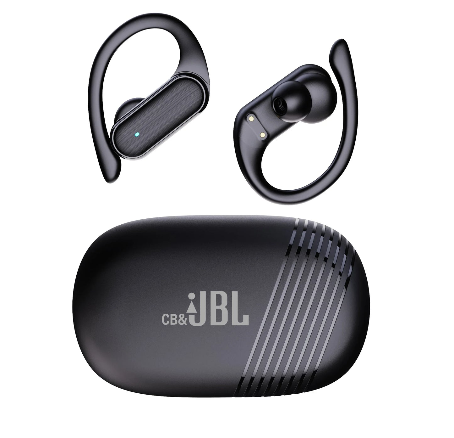 Para CB & JBL Bluetooth TWS Auriculares inalámbricos A520 Auriculares Ganchos para la oreja Auriculares deportivos con control táctil y micrófono
