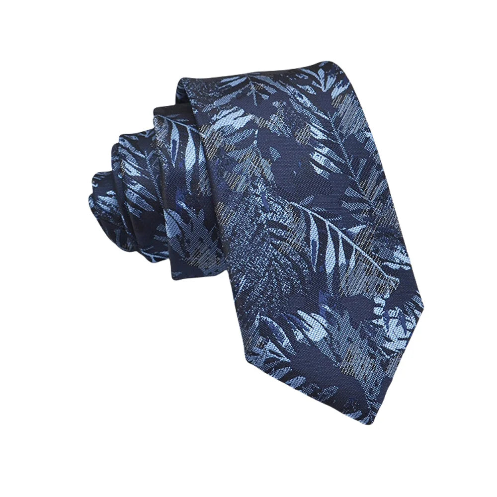 Corbata de jacquard de alta calidad para hombre, diseño floral de 8 cm, accesorios de corbata para uso diario, camisa, traje, corbata, regalos para fiestas de boda, corbata