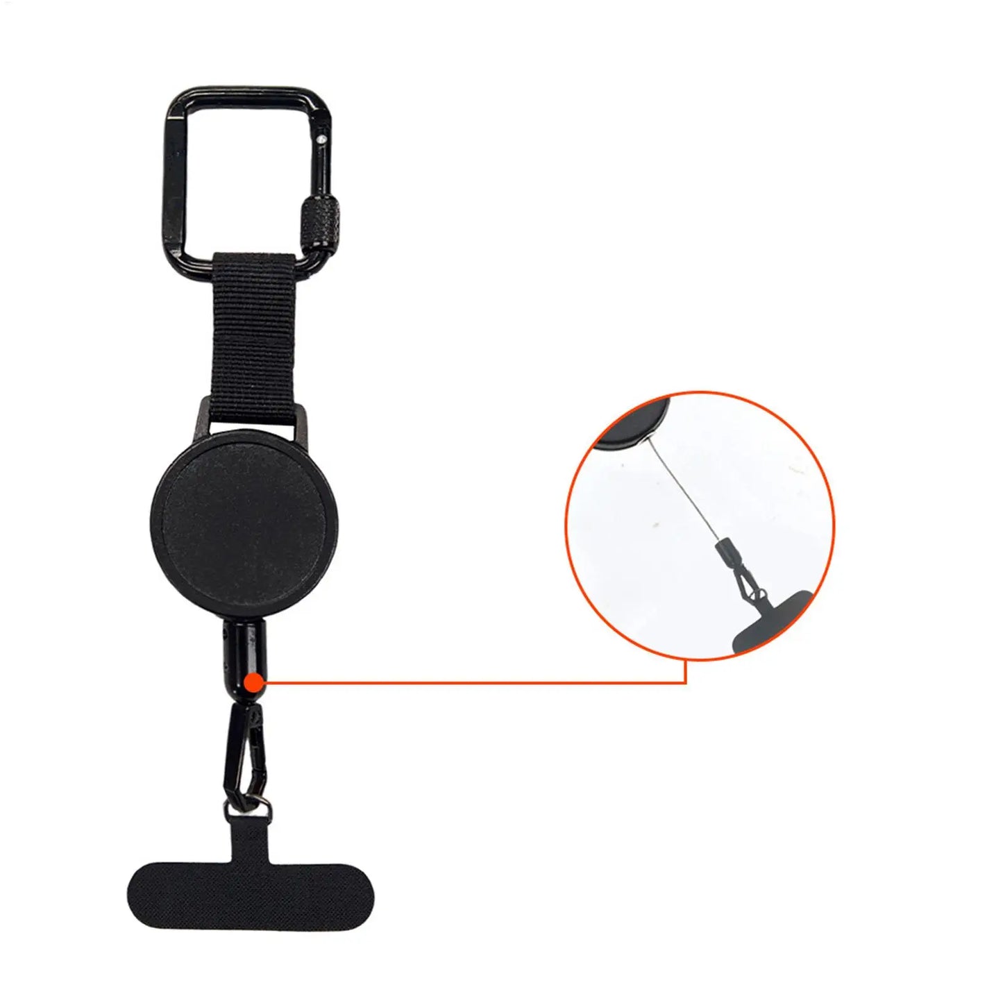 Support de téléphone antivol rétractable, sangle de lanière de téléphone portable, attache de sécurité pour Smartphone avec Clip de ceinture pour voyage en plein air