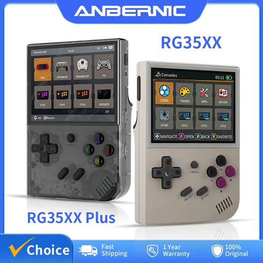 Console de jeu rétro portable — écran IPS 3,5", Linux, WiFi, Bluetooth, HDMI, 5000+ jeux, 64 Go