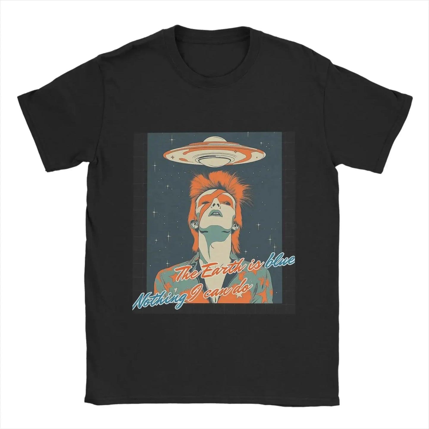 Camiseta informal D-Davids Bowied de cuello redondo, estampada, extragrande, estilo gótico, de algodón, nueva colección