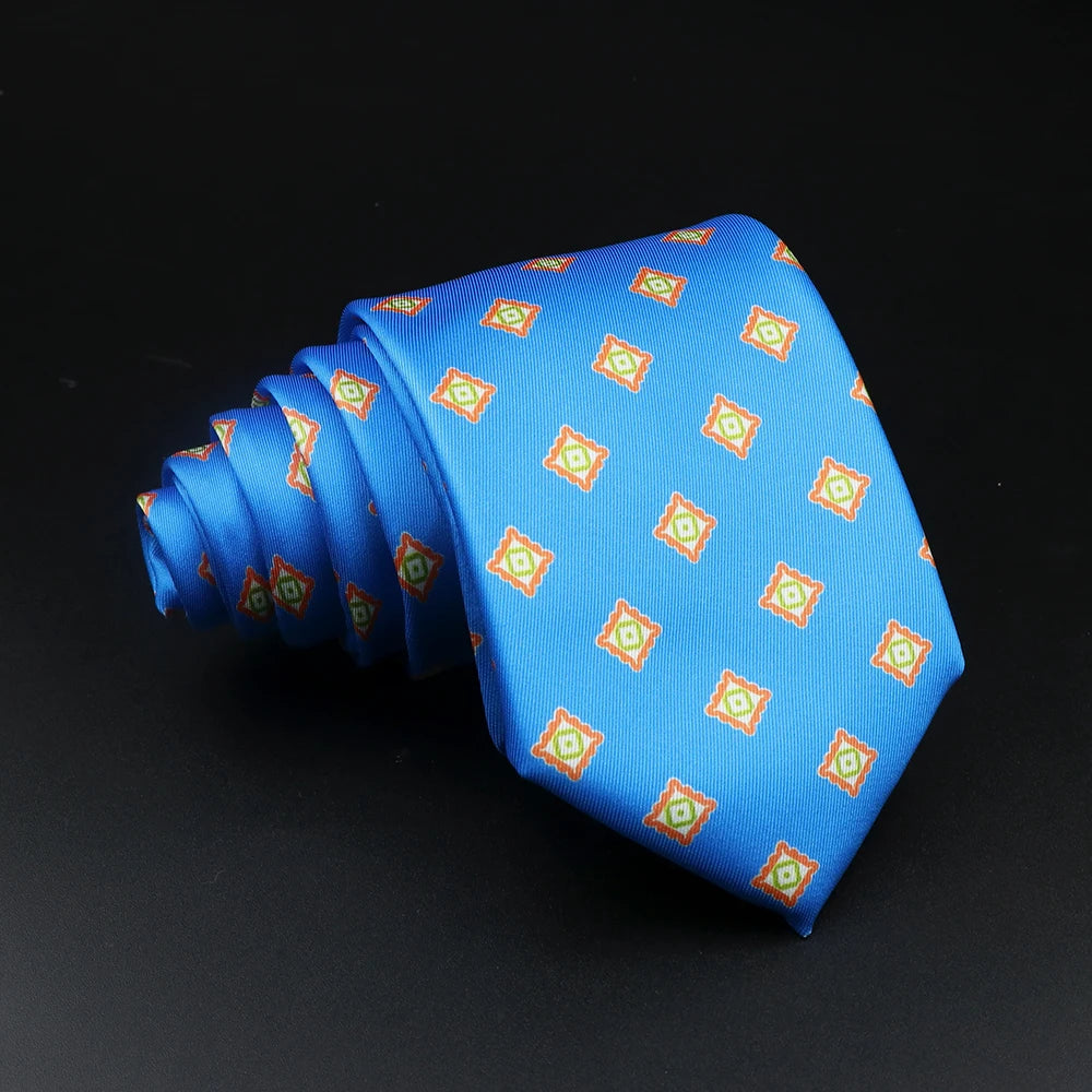 51 Styles Men's Silk Ties Jacquard Striped Plaid Floral Tie Accessories Daily Wear Shirt Suit Necktie Wedding Party Gift