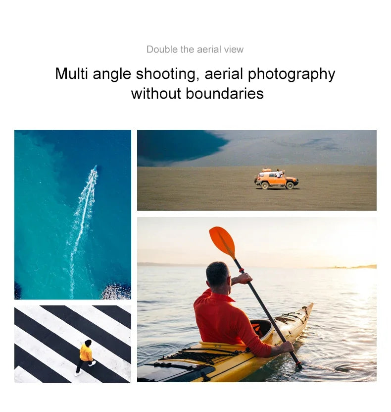 Drone GPS 8K HD professionnel — double caméra, évitement d'obstacles, moteur brushless, flux optique