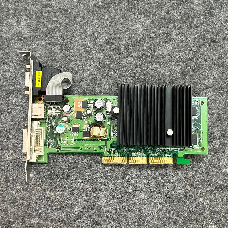 Carte graphique vidéo pour nVIDIA FX6200 256M AGP 4x8X DDR2 VGA + S vidéo + DVI 64bit AGP carte vidéo carte graphique pny muet tout neuf