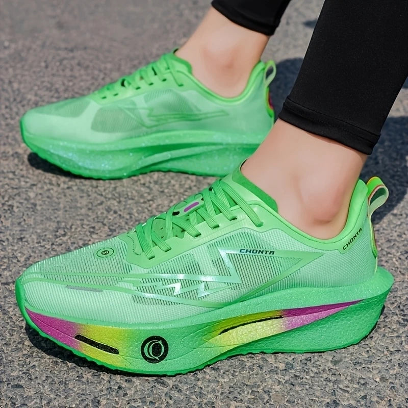 Chaussures de course décontractées et confortables pour hommes - Tige en tissu respirant, antidérapantes, résistantes à l'usure, semelle absorbant les chocs, chaussures de course décontractées à lacets à bout rond, a