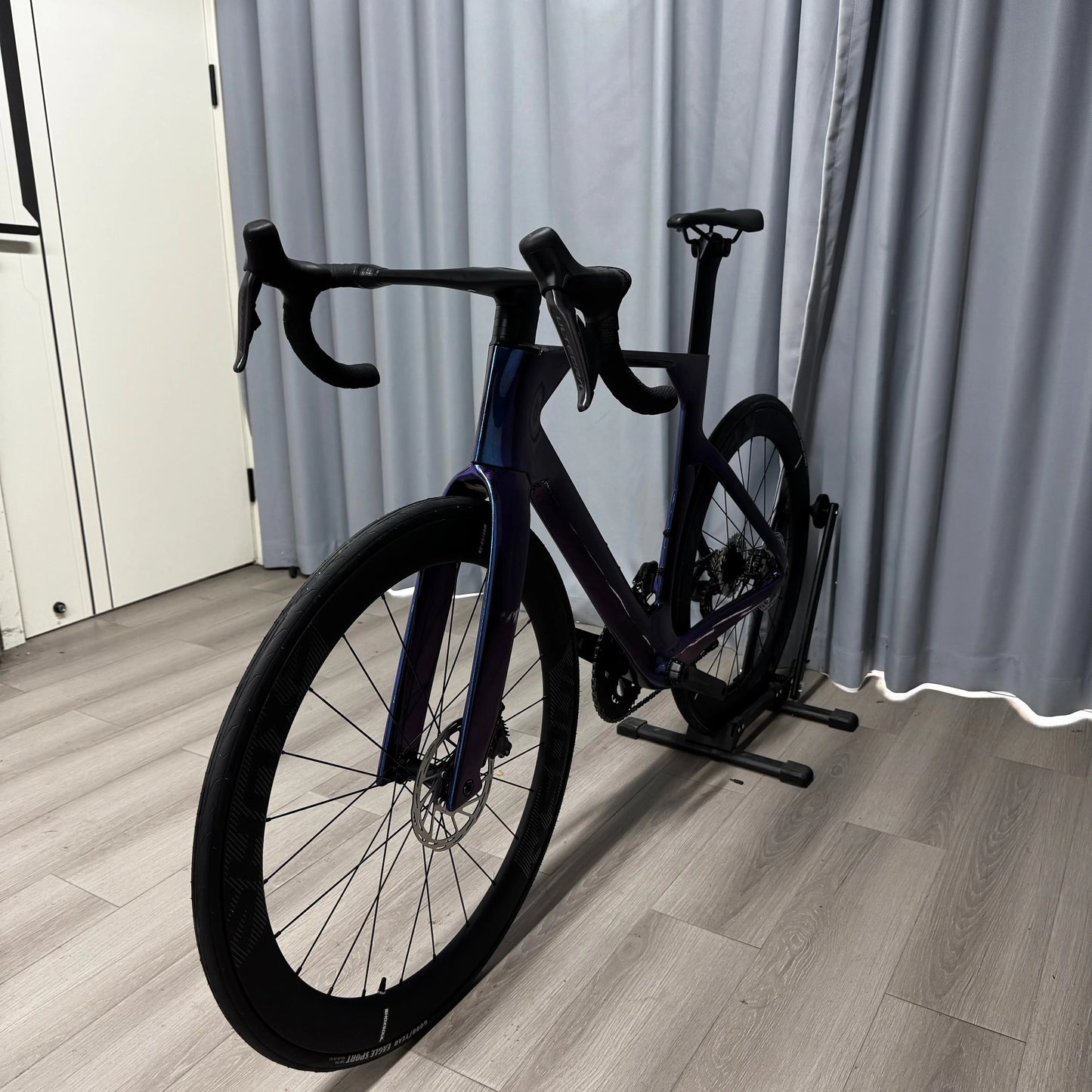 Kit cadre vélo de route en fibre de carbone — pièces cyclisme course professionnelles, léger