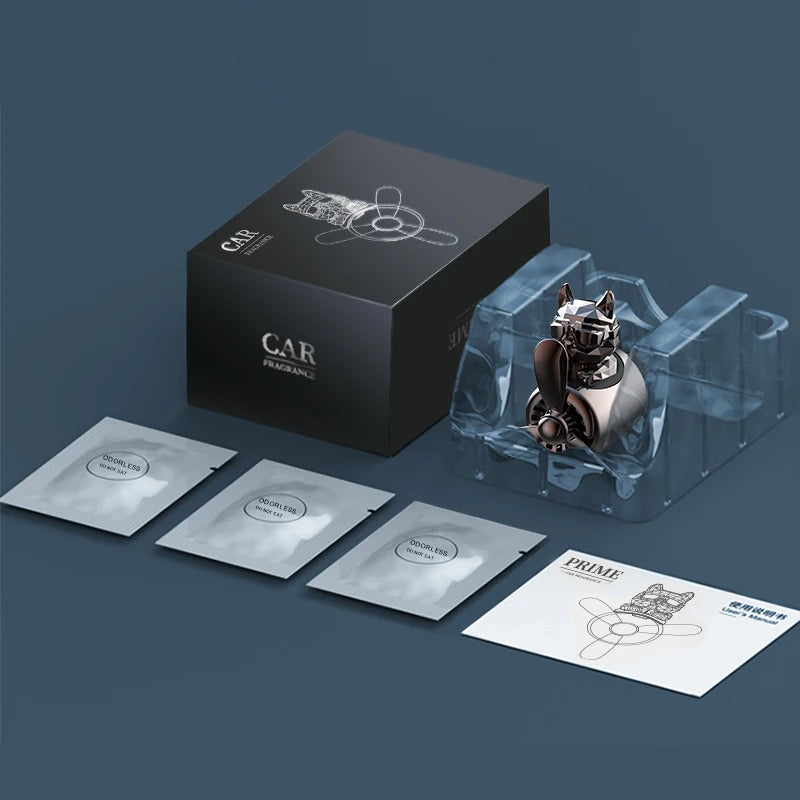 Bricolage parfum inodore ornements avion pilote bouledogue voiture désodorisants décorations accessoires arôme évent diffuseur de parfum