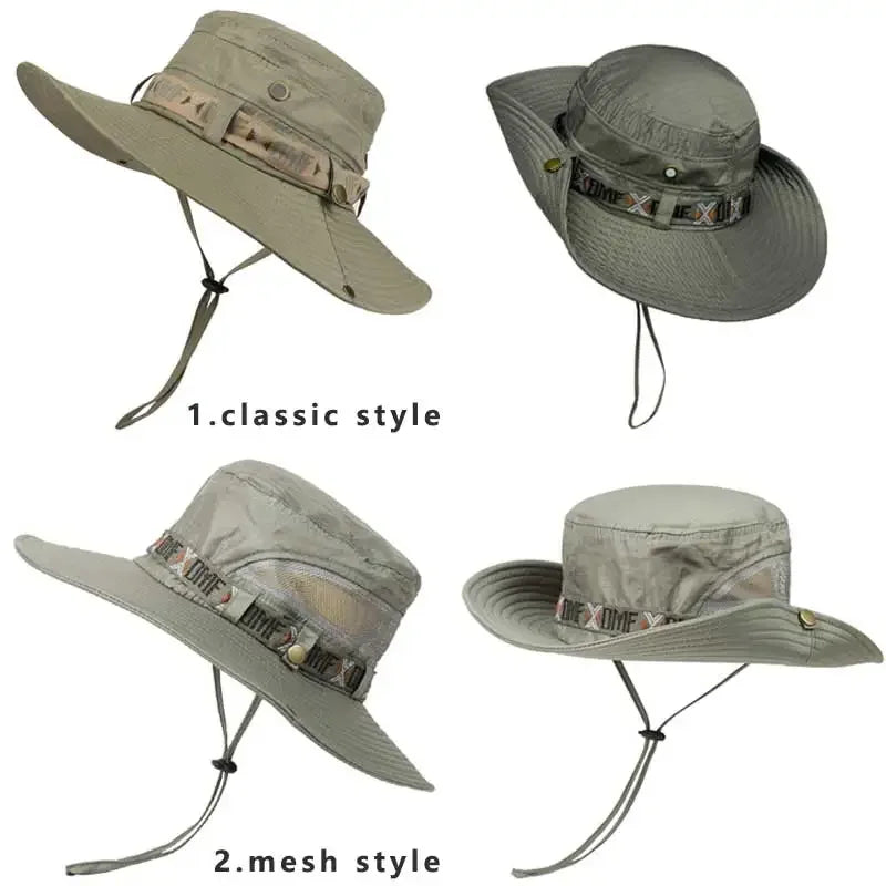 Chapeau Seau Été Protection UV — Pêche, Chasse, Randonnée & Plage Homme Femme