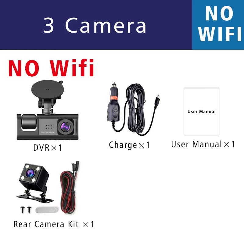 Dashcam Mini 2K WiFi Parking 24H — Enregistreur Voiture Commande Vocale