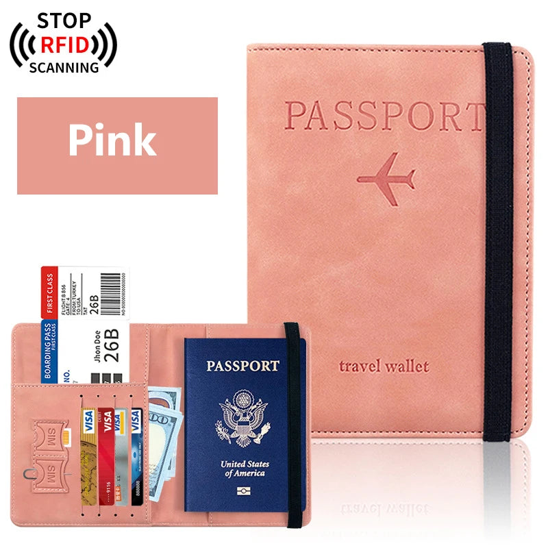 Portapasaportes para viaje Essentials, estuche cartera para accesorios de viaje, portapasaportes para mujer/hombre