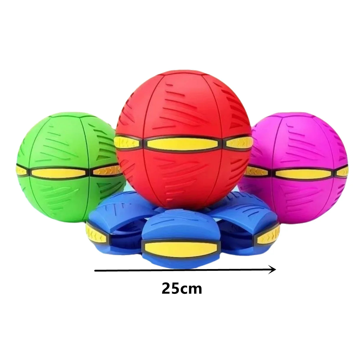Blue Flying Saucer Ball, Outdoor Parent-Child Toy, Magic Foot Deformation, Foot Pressure Relief, Venting Ball