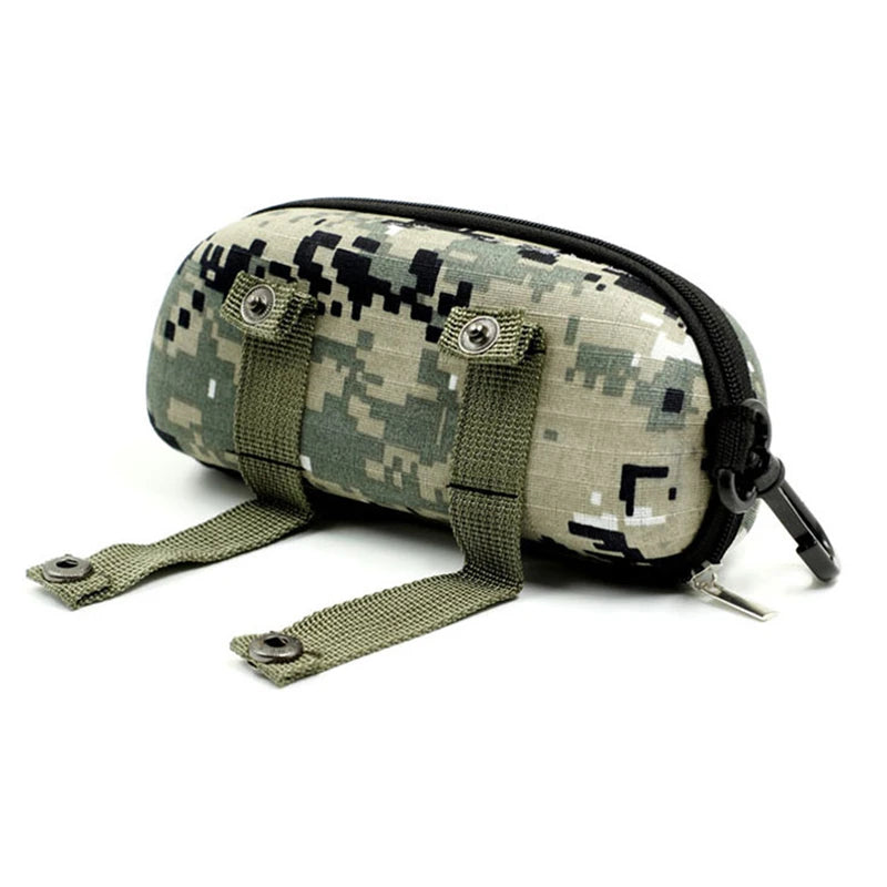 Étui à lunettes de Camouflage, boîte à fermeture éclair pour Sports de plein air, étui épais Anti-stress pour lunettes de soleil, boîte de rangement militaire Portable pour lunettes