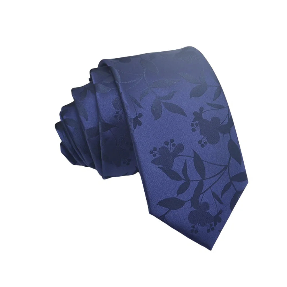 Corbata de jacquard de alta calidad para hombre, diseño floral de 8 cm, accesorios de corbata para uso diario, camisa, traje, corbata, regalos para fiestas de boda, corbata