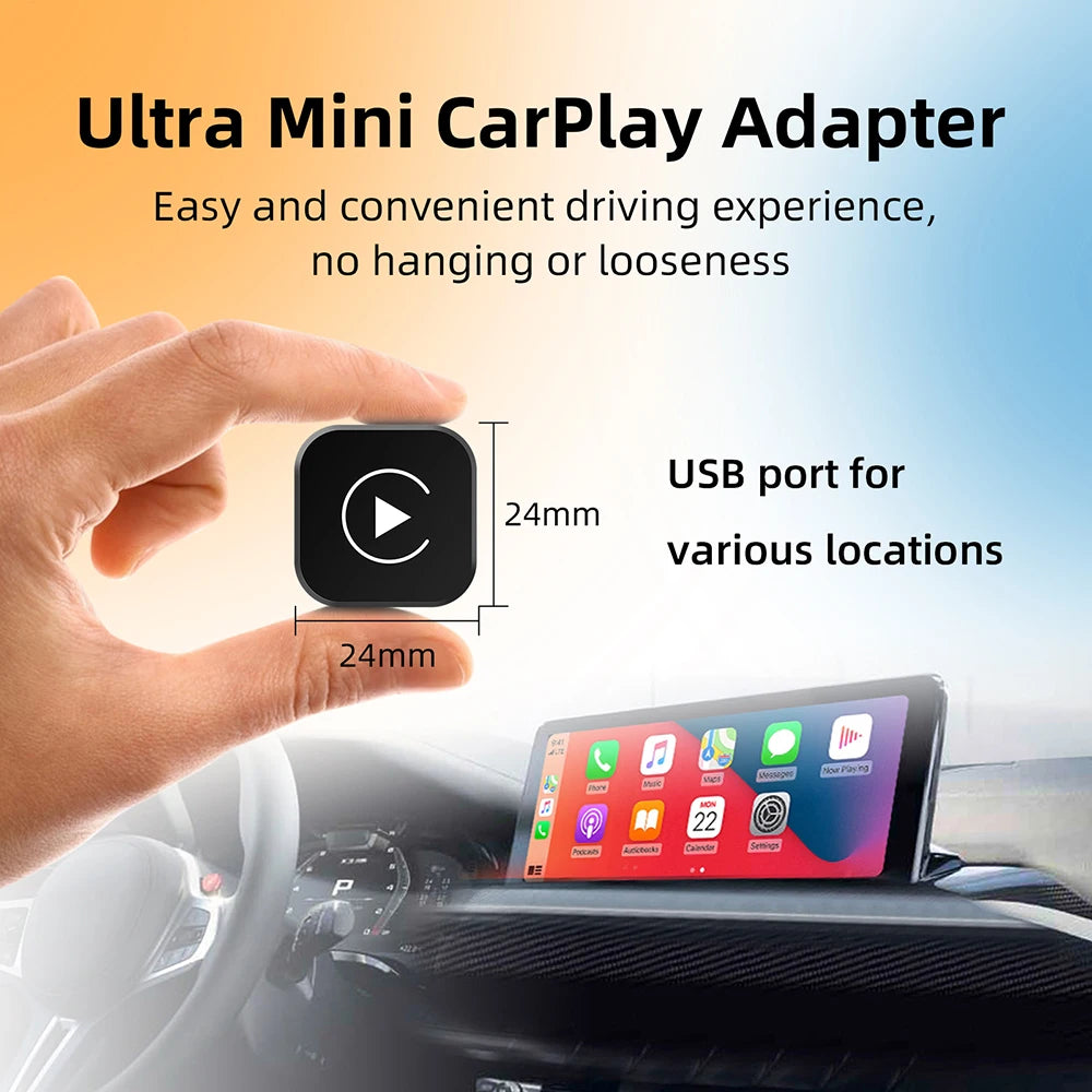 Dongle sans fil 2 en 1 — adaptateur auto, boîte intelligente AI, systèmes de voiture filaire