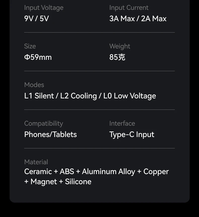 Radiateur Magnétique Smartphone — Dissipateur Thermique Portable, Refroidissement Rapide