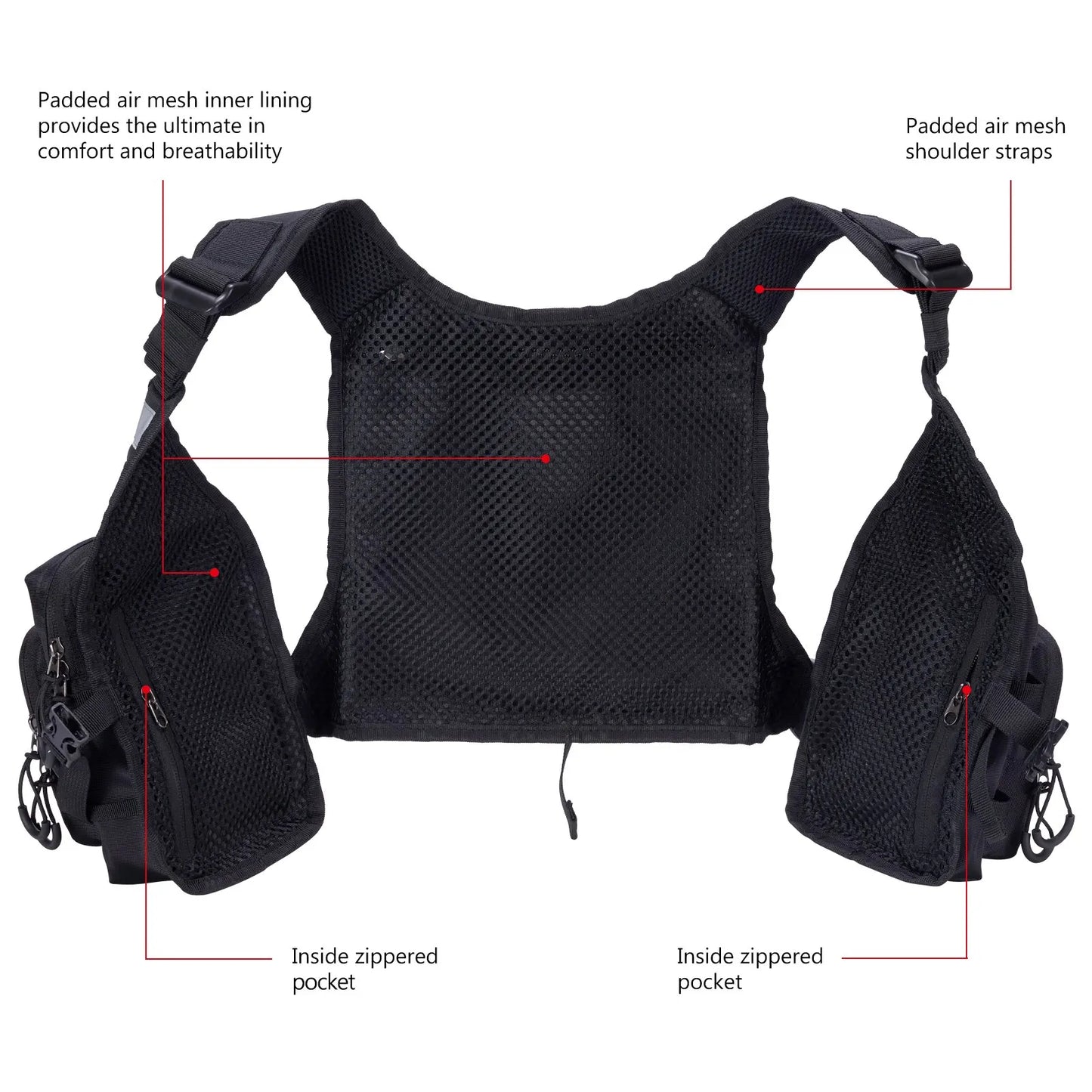 Bassdash-Glaçage de pêche à la mouche ultra léger pour hommes et femmes, sac de poitrine portable, taille unique, FV08