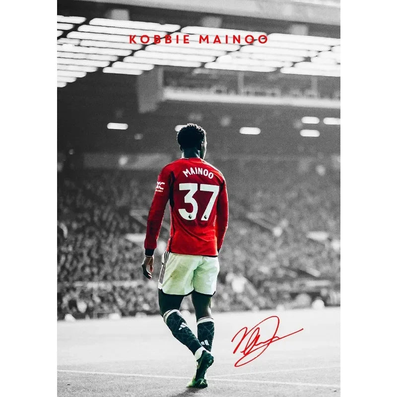 Affiche Toile Portrait Joueur de Football Style Moderne — Décoration Murale Salon