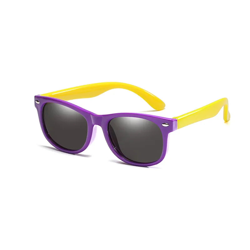 RUISIMO Gafas de sol polarizadas TR90 para niños y niñas, gafas de sol de silicona, gafas de seguridad, regalo para niños, bebés, gafas UV400