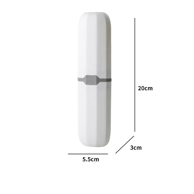 Estuche protector portátil para cepillo de dientes y pasta dental, soporte de viaje, caja de almacenamiento para acampar, protege el cepillo de dientes y la pasta dental de la suciedad y los daños