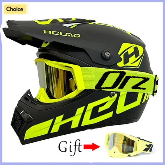 Professional Motorcycle Helmet Motocross Off-Road Protective Helmet Children's Off-Road Helmet Capacete De Motocicleta Goggles Gifts