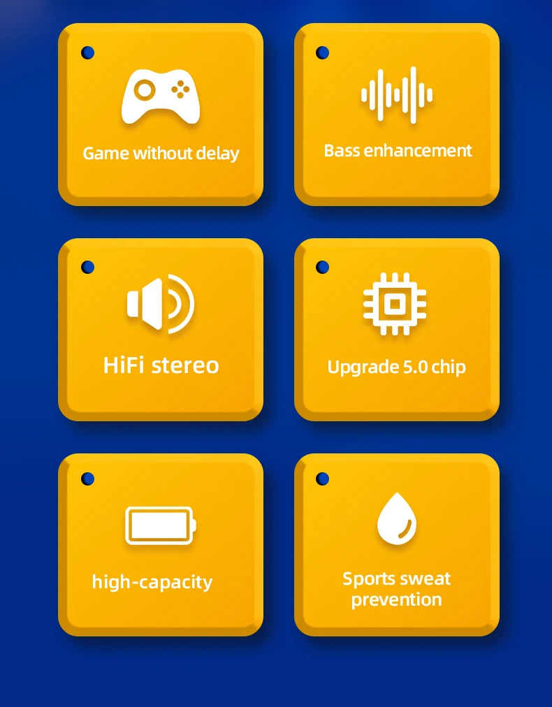 Auriculares estéreo Bluetooth Lenovo Thinkplus TH10 TWS Auriculares de música con micrófono para móvil iPhone Samsung Android iOS