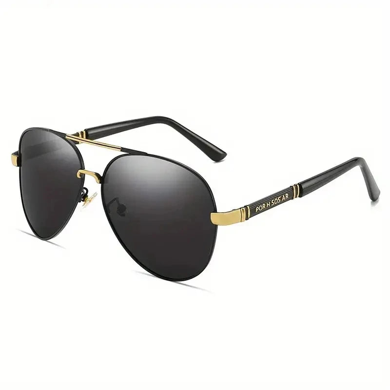 Lunettes de soleil polarisées hommes monture métallique — pêche, conduite, UV400