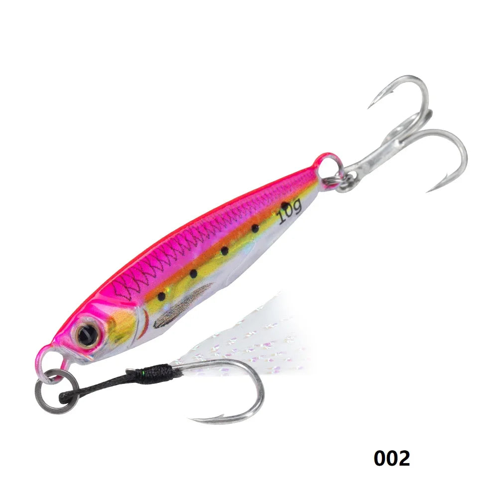 Hunthouse-Leurre métallique rigide coulant, appât Élidéal pour la pêche en eau salée, au brochet ou au bar, 7 à 80g