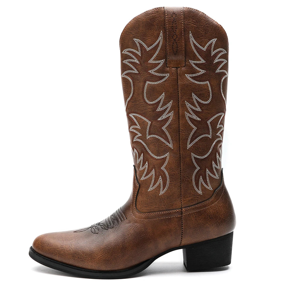 Bottes Western Cowboy pour Homme — Style Authentique & Robuste