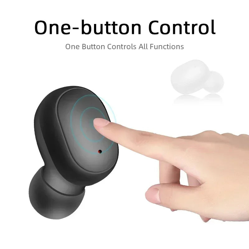 Casque Bluetooth sans fil TWS avec micro — écouteurs compatibles smartphones, réduction de bruit