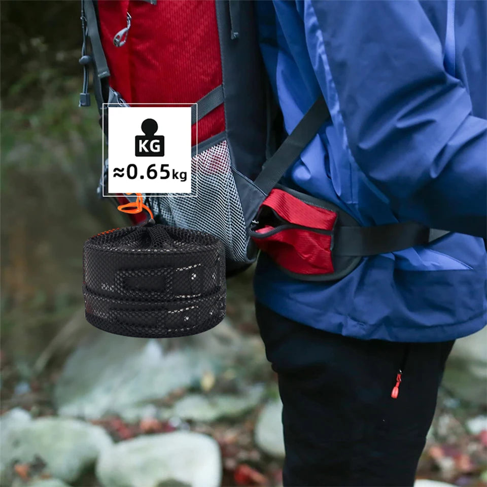 PACOONE – ensemble d'ustensiles de cuisine de Camping, Kit d'ustensiles de cuisine portables, Pot d'extérieur, bouilloire à eau, ensemble de casseroles, vaisselle, équipement de pique-nique de randonnée