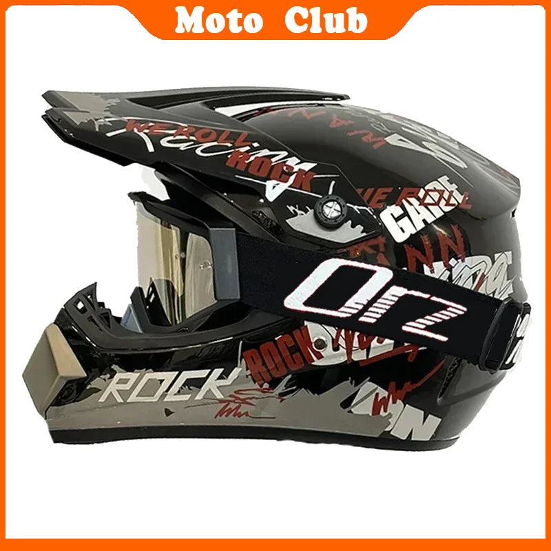 Professional Motorcycle Helmet Motocross Off-Road Protective Helmet Children's Off-Road Helmet Capacete De Motocicleta Goggles Gifts