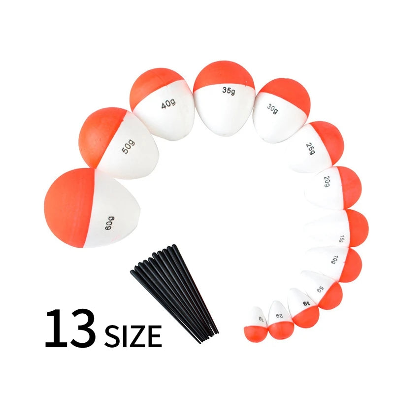 5 piezas flotadores de pesca de espuma EVA flotadores de pescado cebo boyas de pesca 2g/3g/5g/10g/15g/20g/35g/40g/60g boya Flotador accesorios de pesca