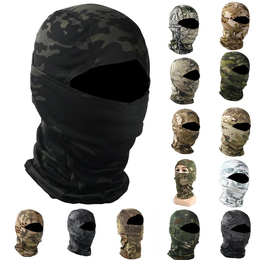 CamSolomon-Cagoule 3D imbibée pour homme, masque facial, capuche camouflage, écharpe, couvre-chef, sniper, ski, cyclisme, chasse, pêche, vêtements de sauna