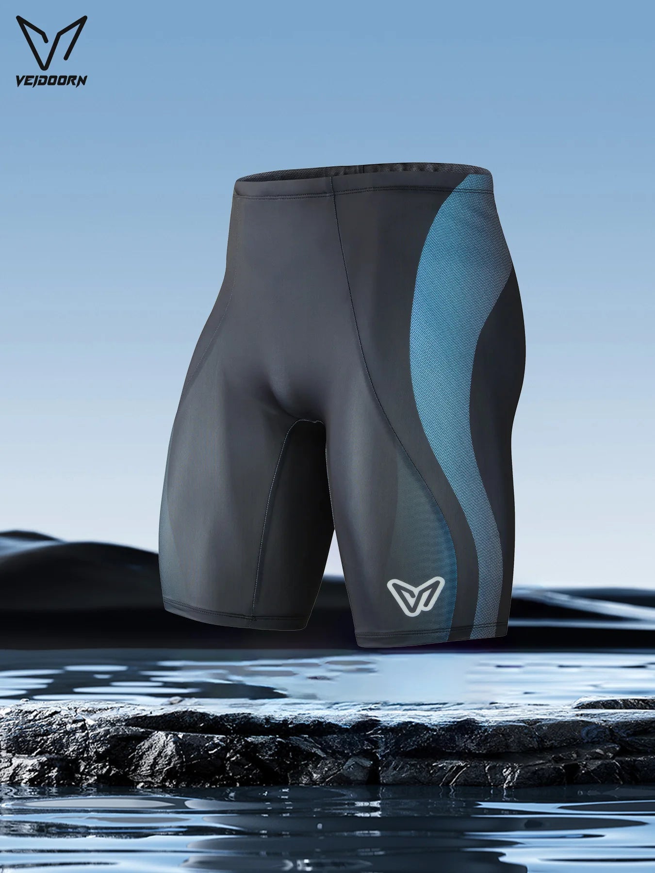 Veidoorn Maillot de bain à séchage rapide pour homme, 5 pouces, doublure anti-embarras, respirant, confortable, athlétique, pour la plage