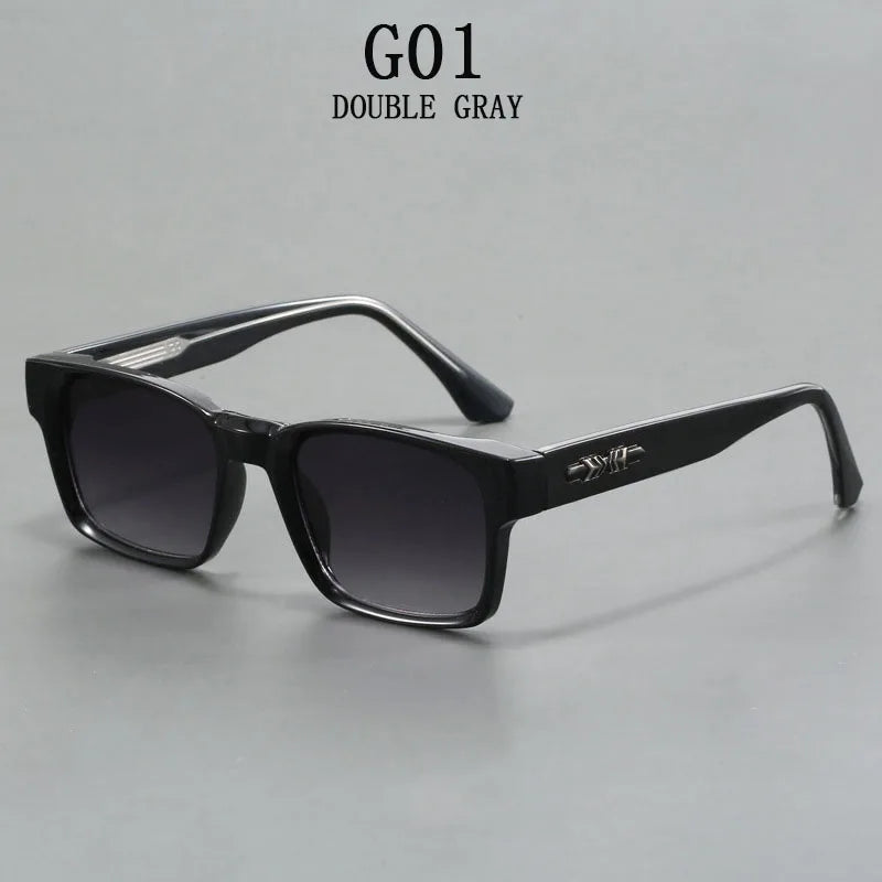Vintage Polarized Sunglasses for Men, Square Sunglasses for Women, Fashionable Trendy Eyeglasses, Gafas De Sol Hombre, Lunette Soleil Femme