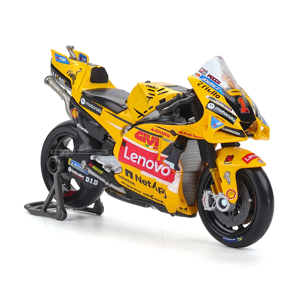 Modèle réduit moto GP 1:18 — champion 2023, alliage moulé, collection, cadeau jouet