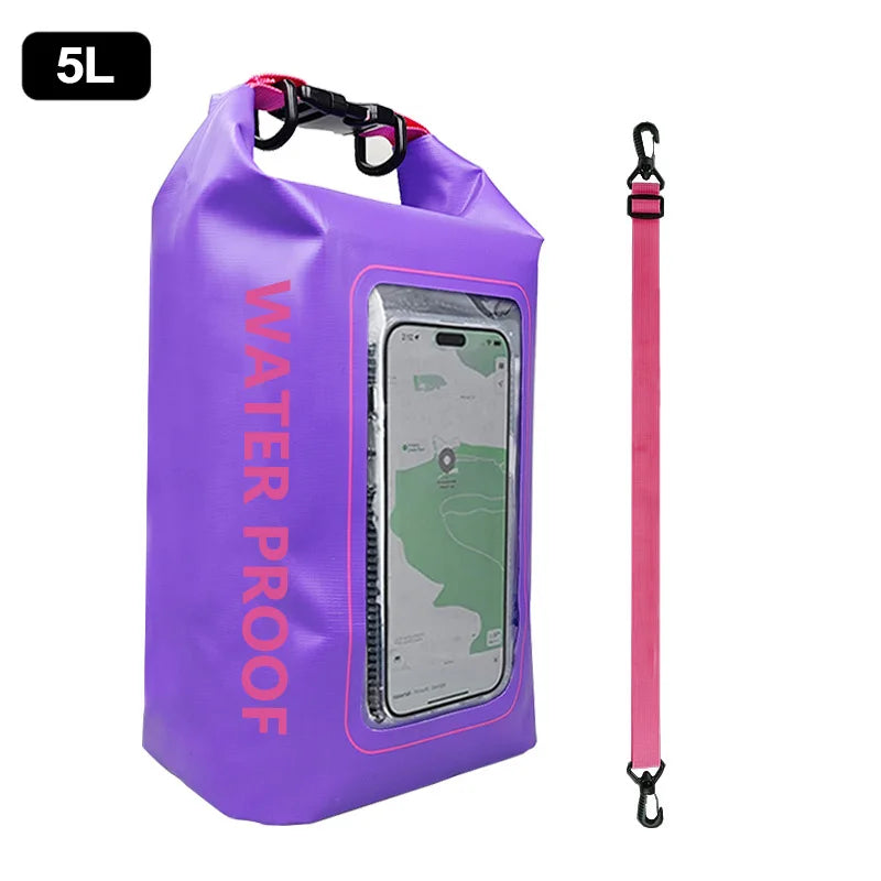 2L 5L sac sec sac de natation écran tactile extérieur étanche Kayak sac de rangement Trekking dérive Rafting surf canotage sac à dos