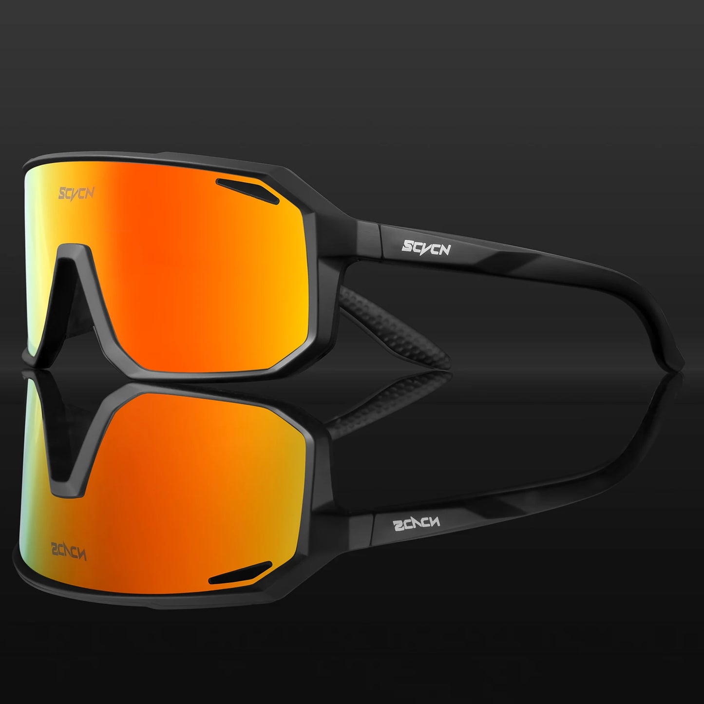 SCVCN Gafas de sol de ciclismo para hombre y mujer, MTB, bicicleta de carretera, gafas de conducción, deportes al aire libre, gafas de correr UV400, gafas de senderismo