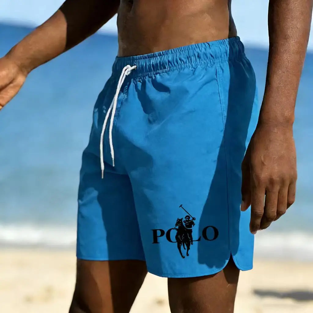 Short de Plage Imprimé Homme — Léger, Respirant, Séchage Rapide, Natation & Vacances