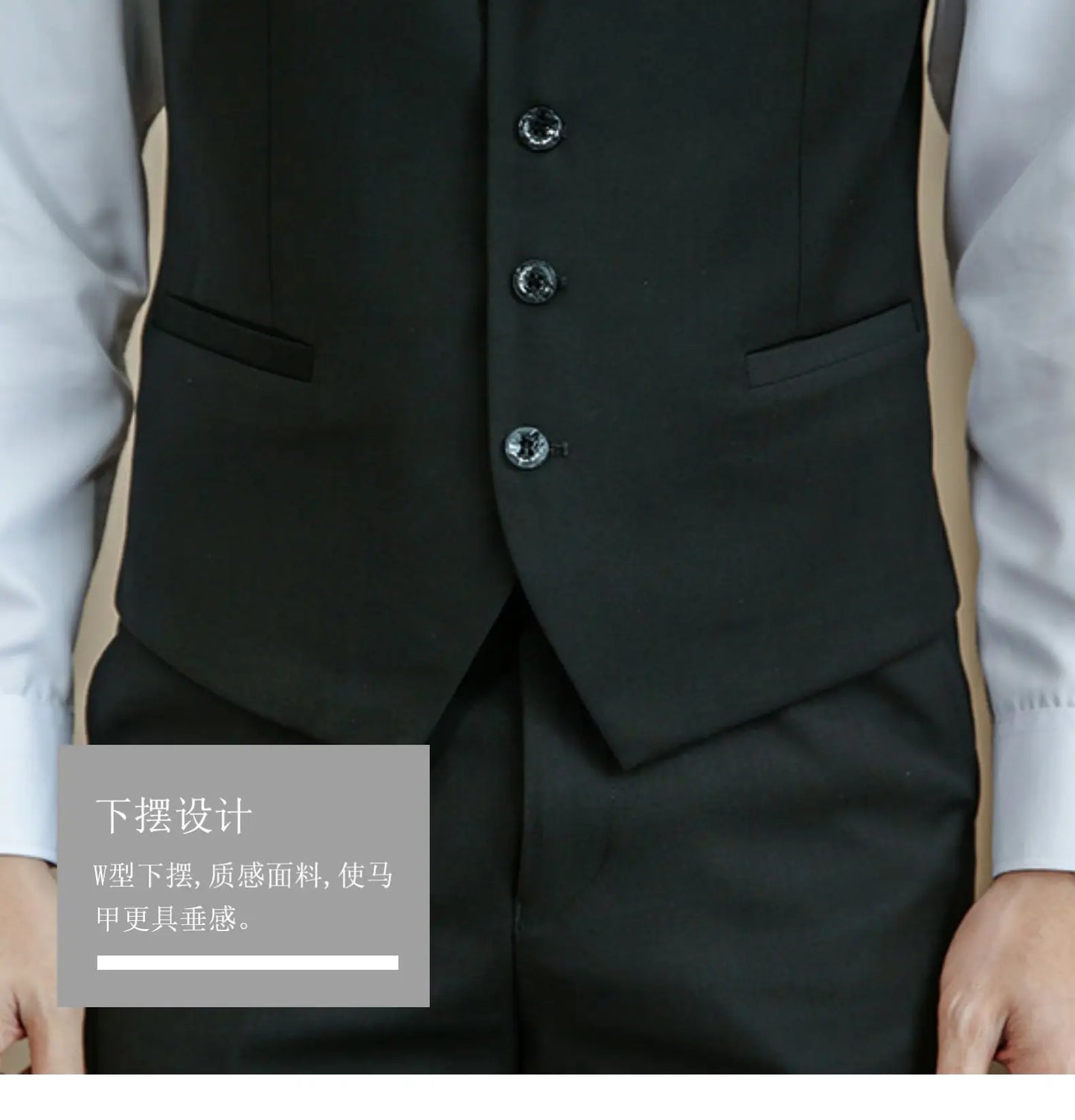Gilet d'affaires formel pour homme slim — grande taille, décontracté, M-6XL
