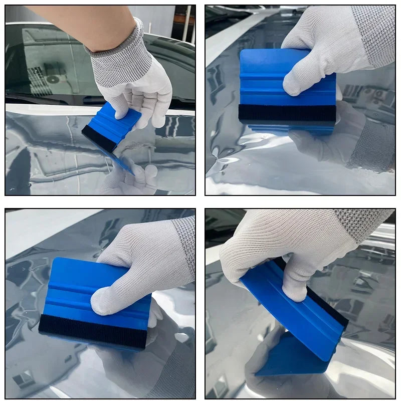 Juego de herramientas para envolver coches, juego de láminas automotrices, herramientas para envolver vinilo, espátula, raspador, cuchillo de corte para juego de herramientas de película para envolver coches