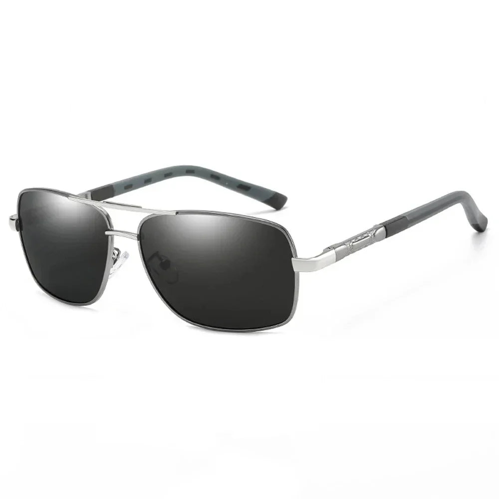 Lunettes de Soleil Femme Polarisées Dégradé — Lentille Carrée, Rétro, Conduite