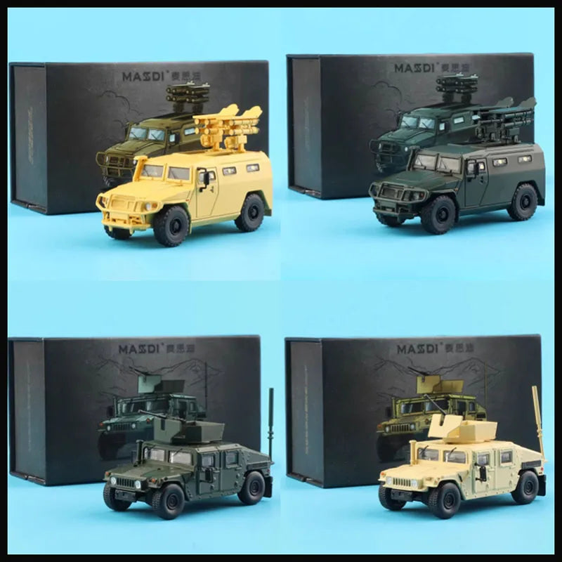 Modèle militaire 1/64 en alliage — réservoir, véhicule tout-terrain, collection, cadeau, souvenir, garçon, jouet